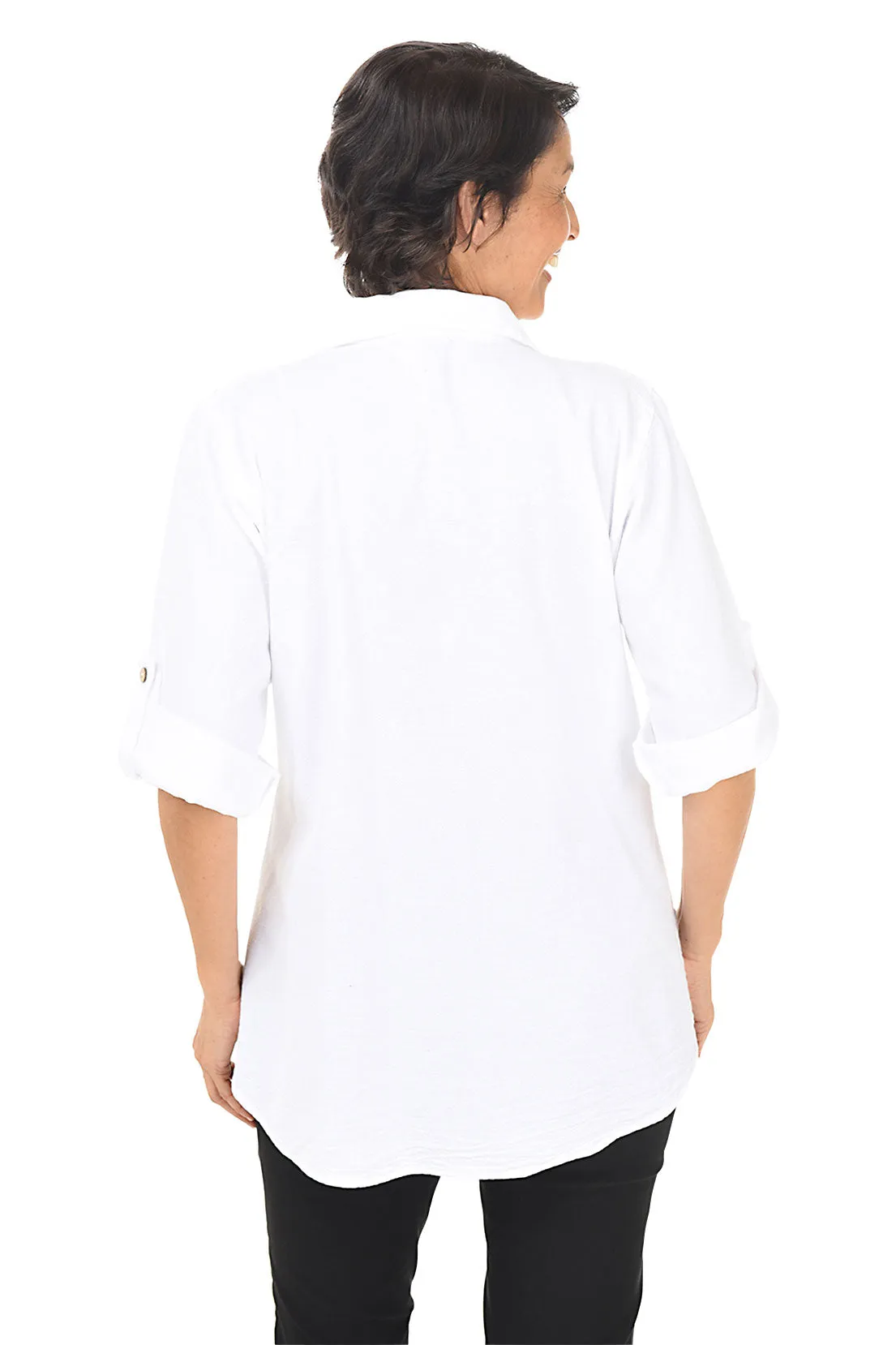 Crinkle Pintuck Shirt