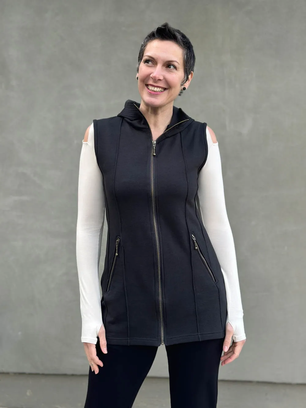 CU Bamboo Fleece Midi Vest