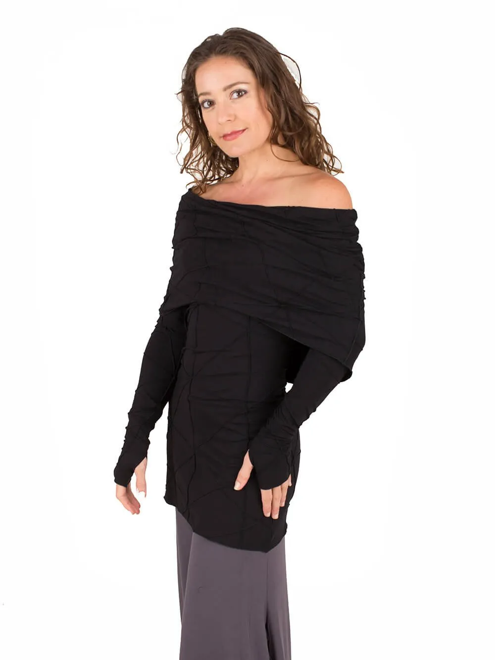 CU Texture Cowl Tunic