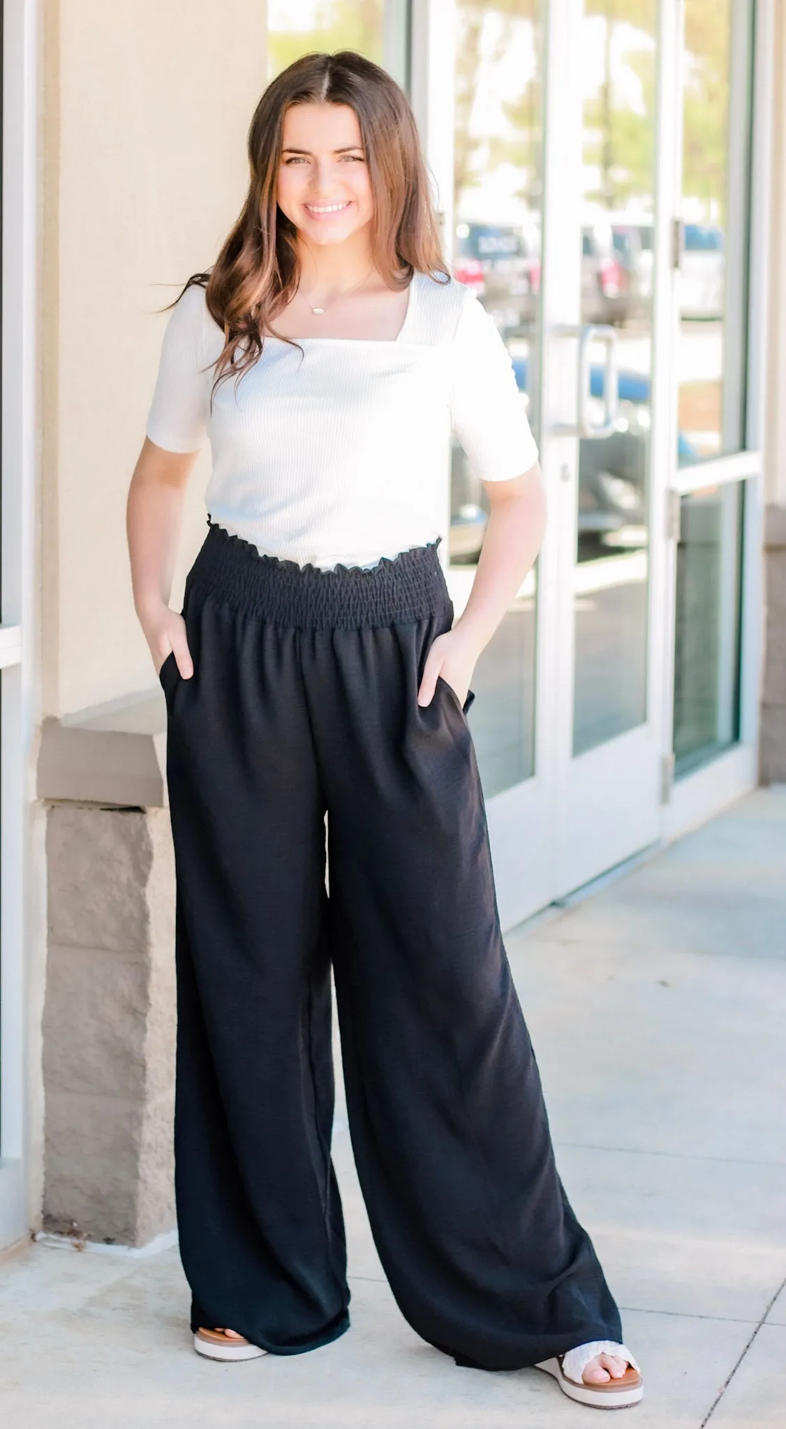 Cute in Comfort Pants in Black
