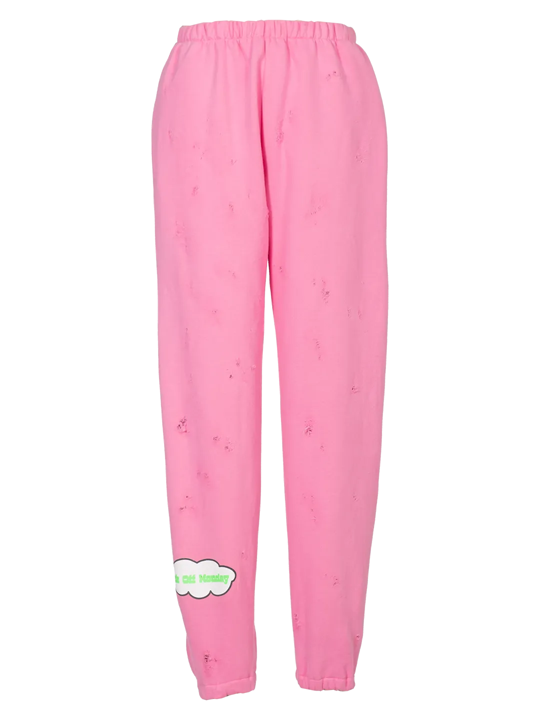 Distressed 'F*ck Off Monday' Jogging Pants