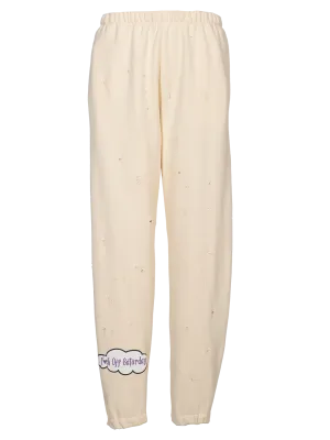 Distressed 'F*ck Off Saturday' Jogging Pants