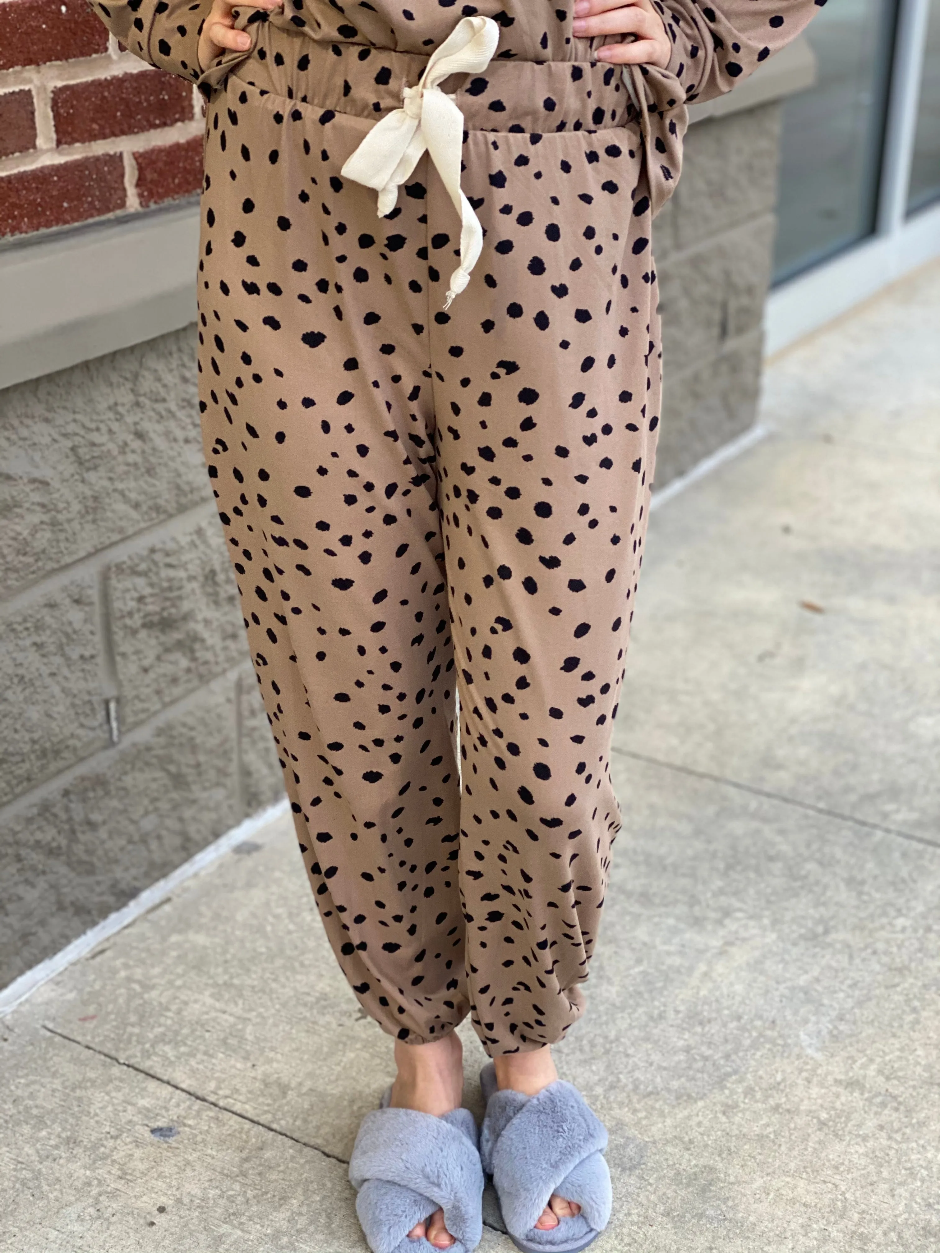 Dotted Pajama Bottoms