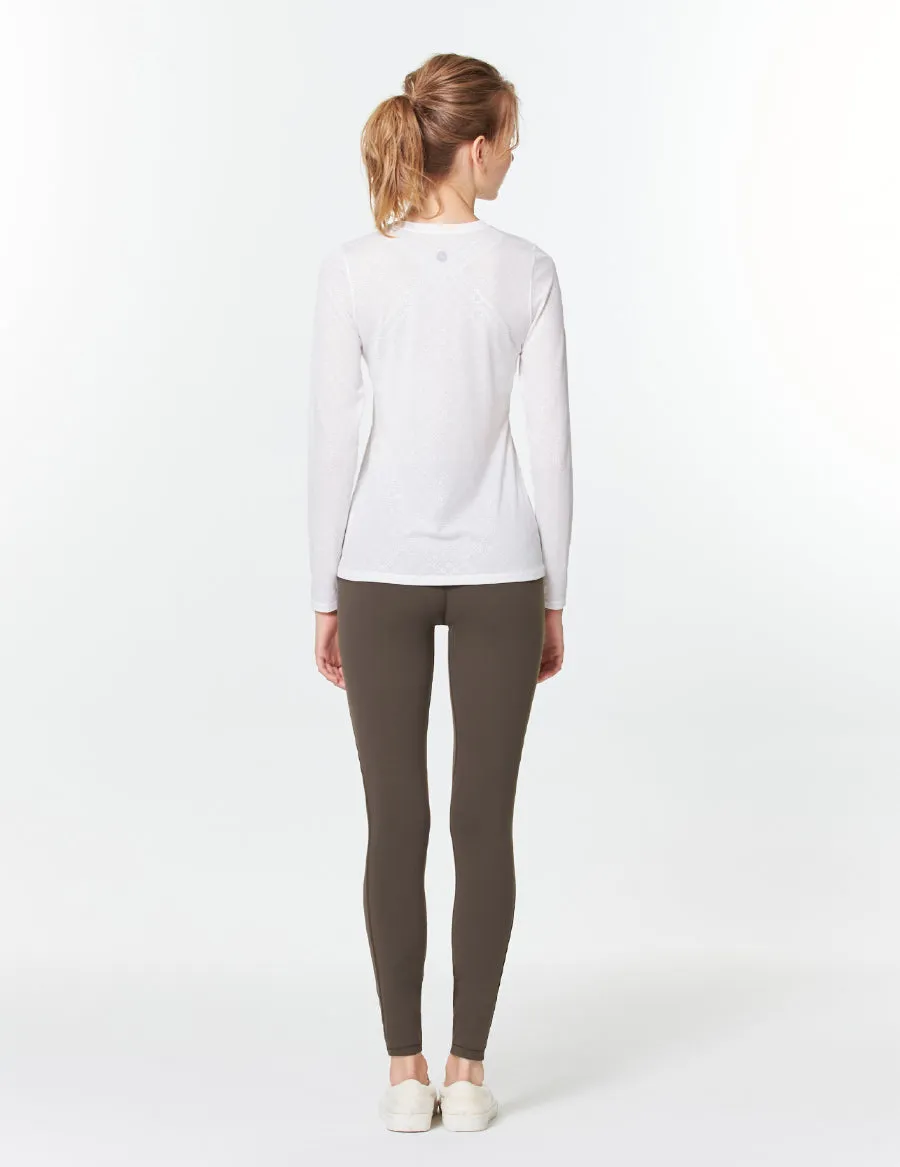 easyoga LA-VEDA Eveness Core Leggings - C02 Chocolate Brown