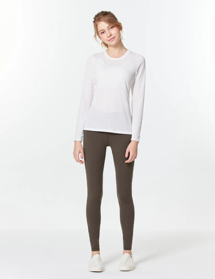 easyoga LA-VEDA Eveness Core Leggings - C02 Chocolate Brown