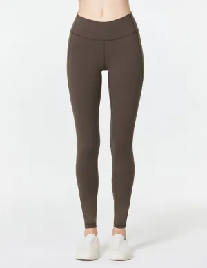 easyoga LA-VEDA Eveness Core Leggings - C02 Chocolate Brown