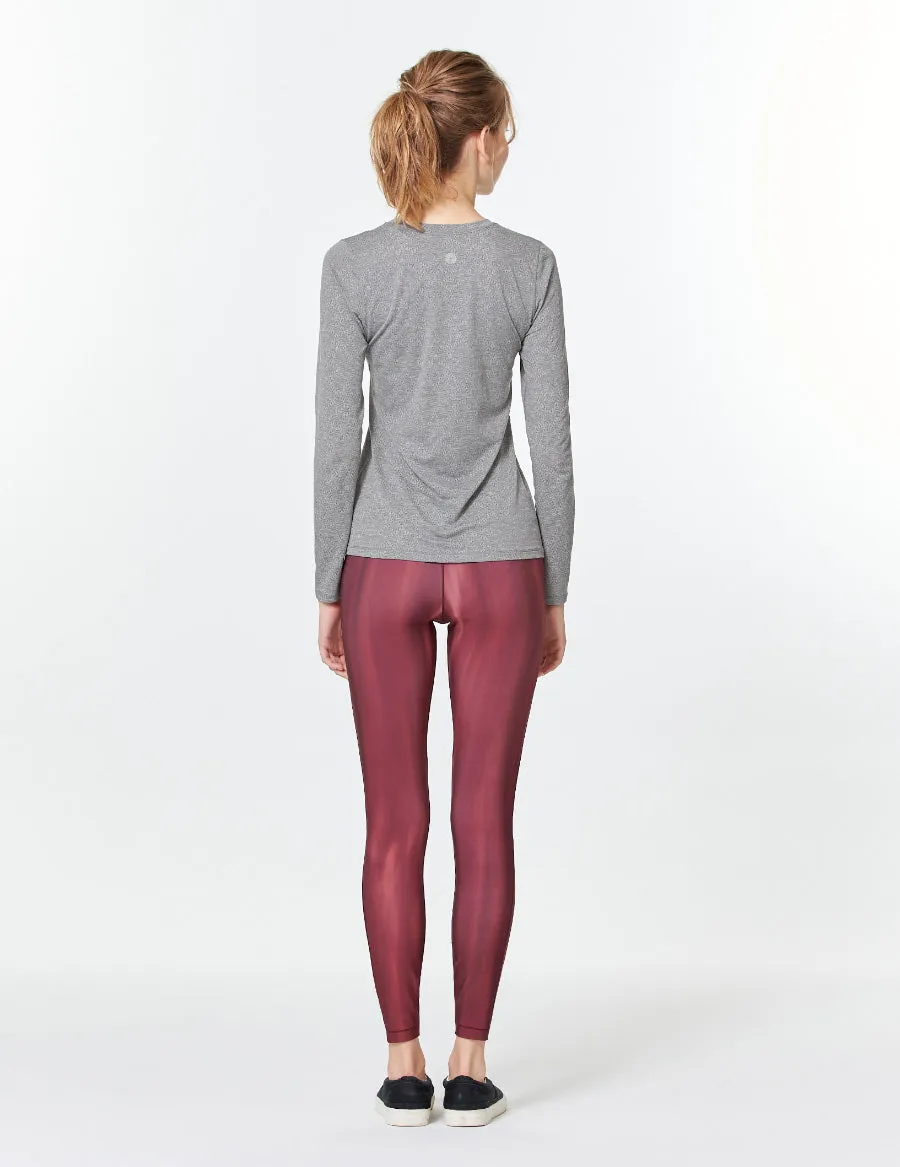 easyoga LA-VEDA Eveness Core Leggings - FE3 Twilight Burgundy