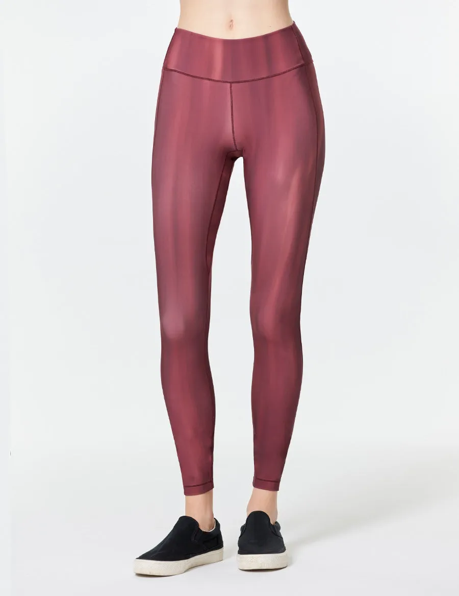 easyoga LA-VEDA Eveness Core Leggings - FE3 Twilight Burgundy