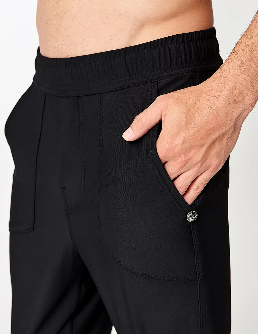 easyoga LA-VEDA Men's Pave The Way Jogging Pants - L1 Black
