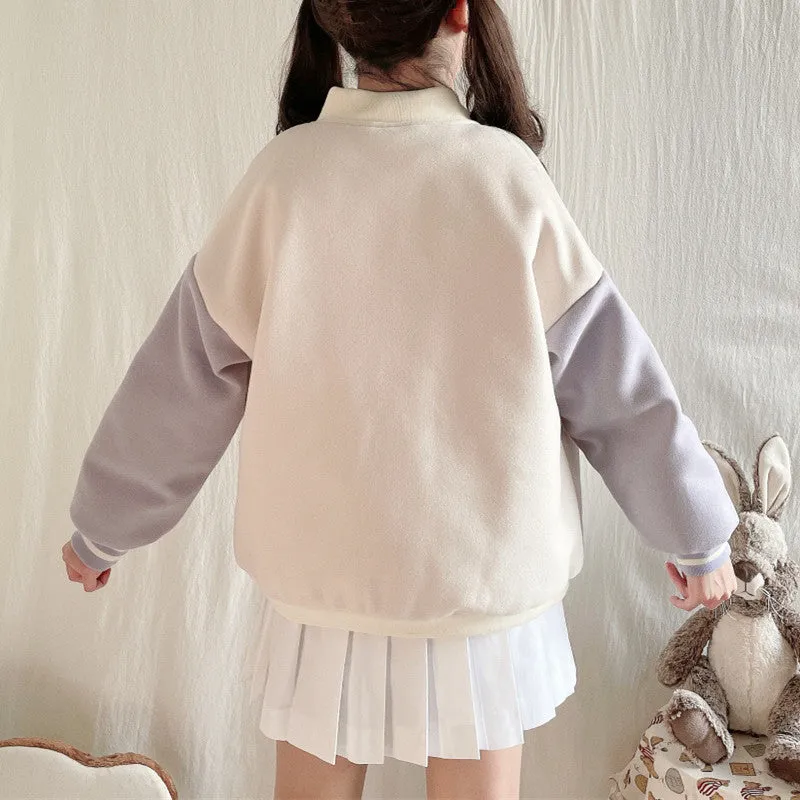 EMBROIDERED BADGE COLOR MATCHING JACKET UB2794