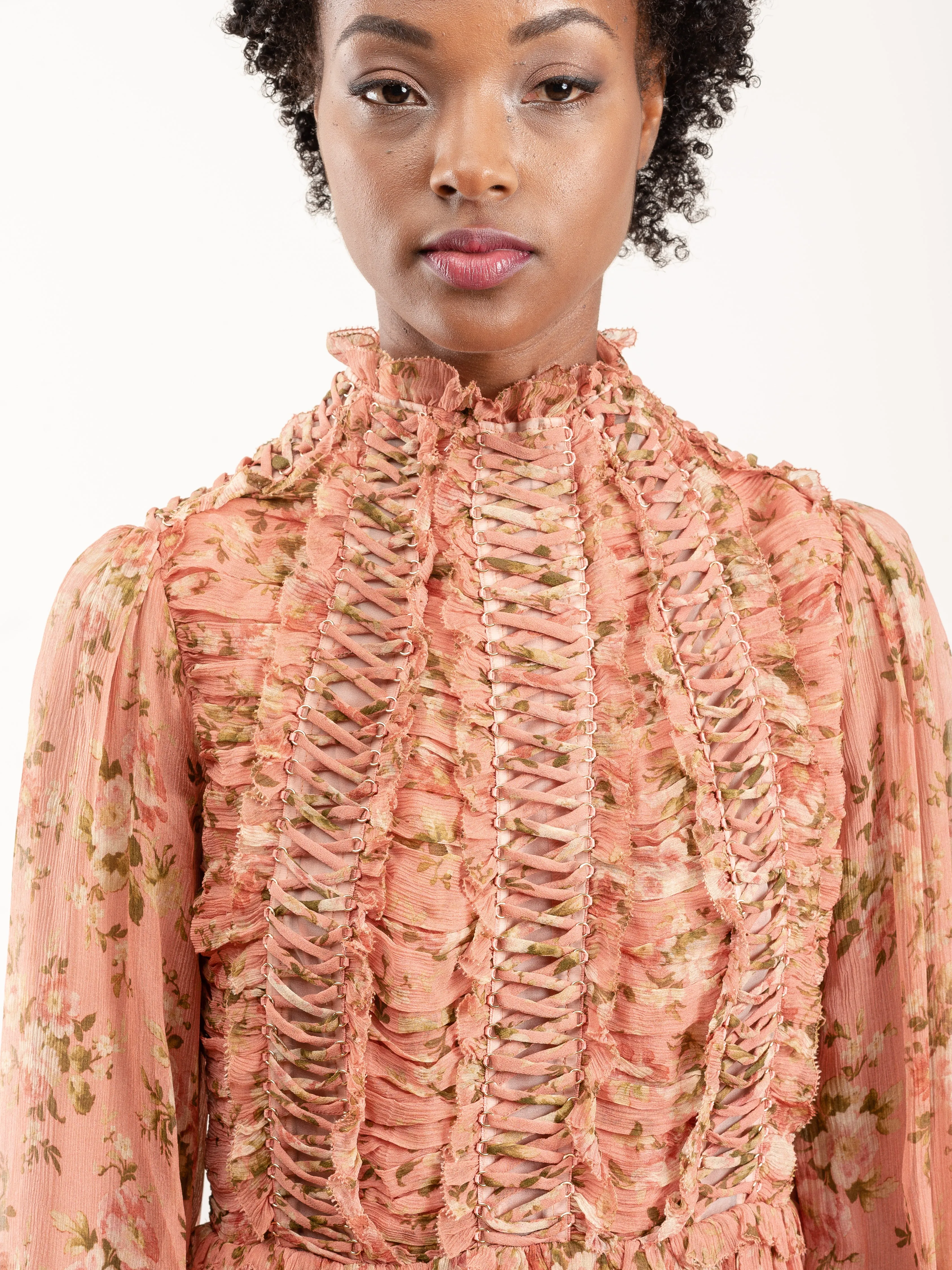 espionage laced ring dress - rosewood floral
