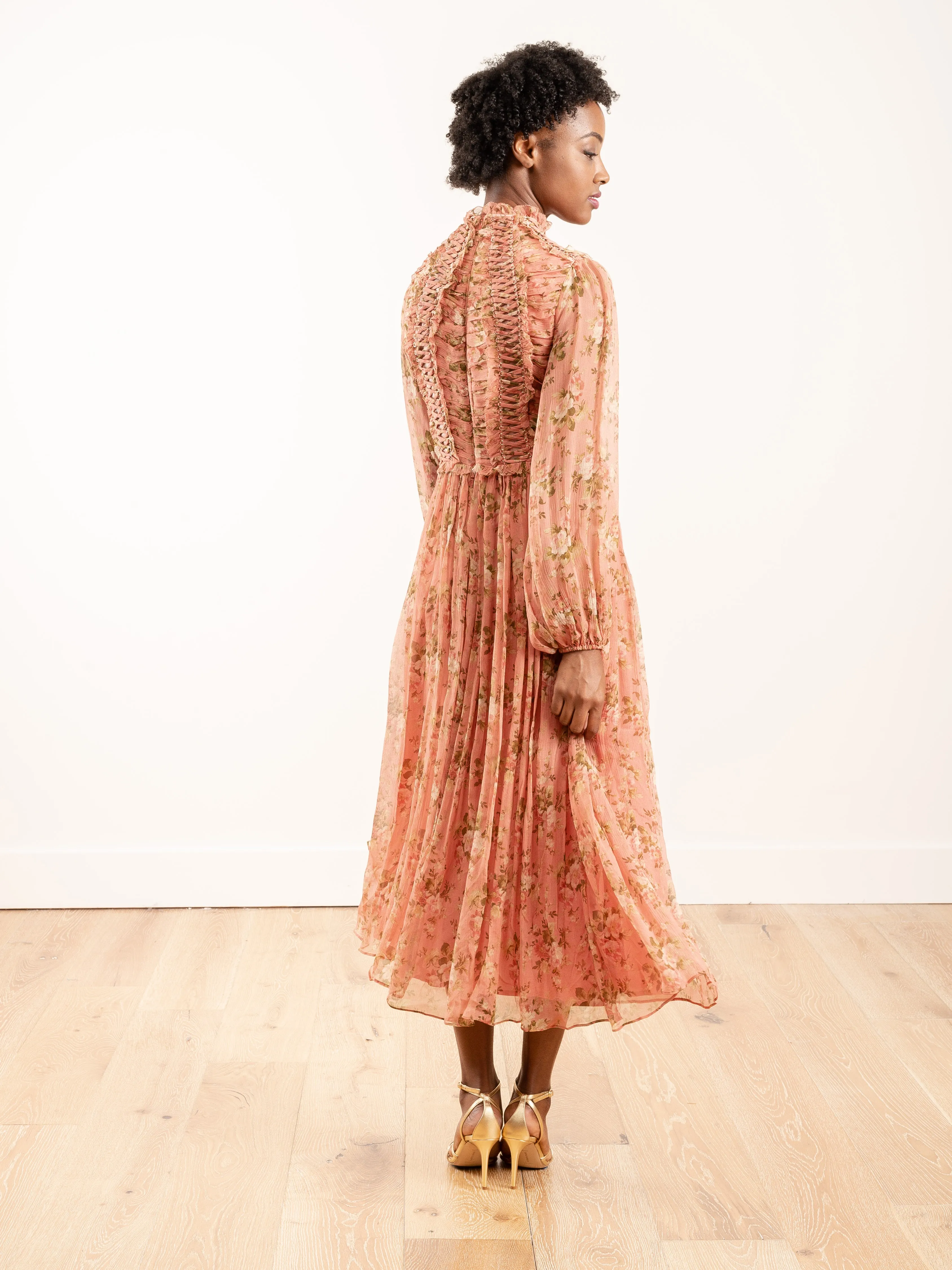 espionage laced ring dress - rosewood floral
