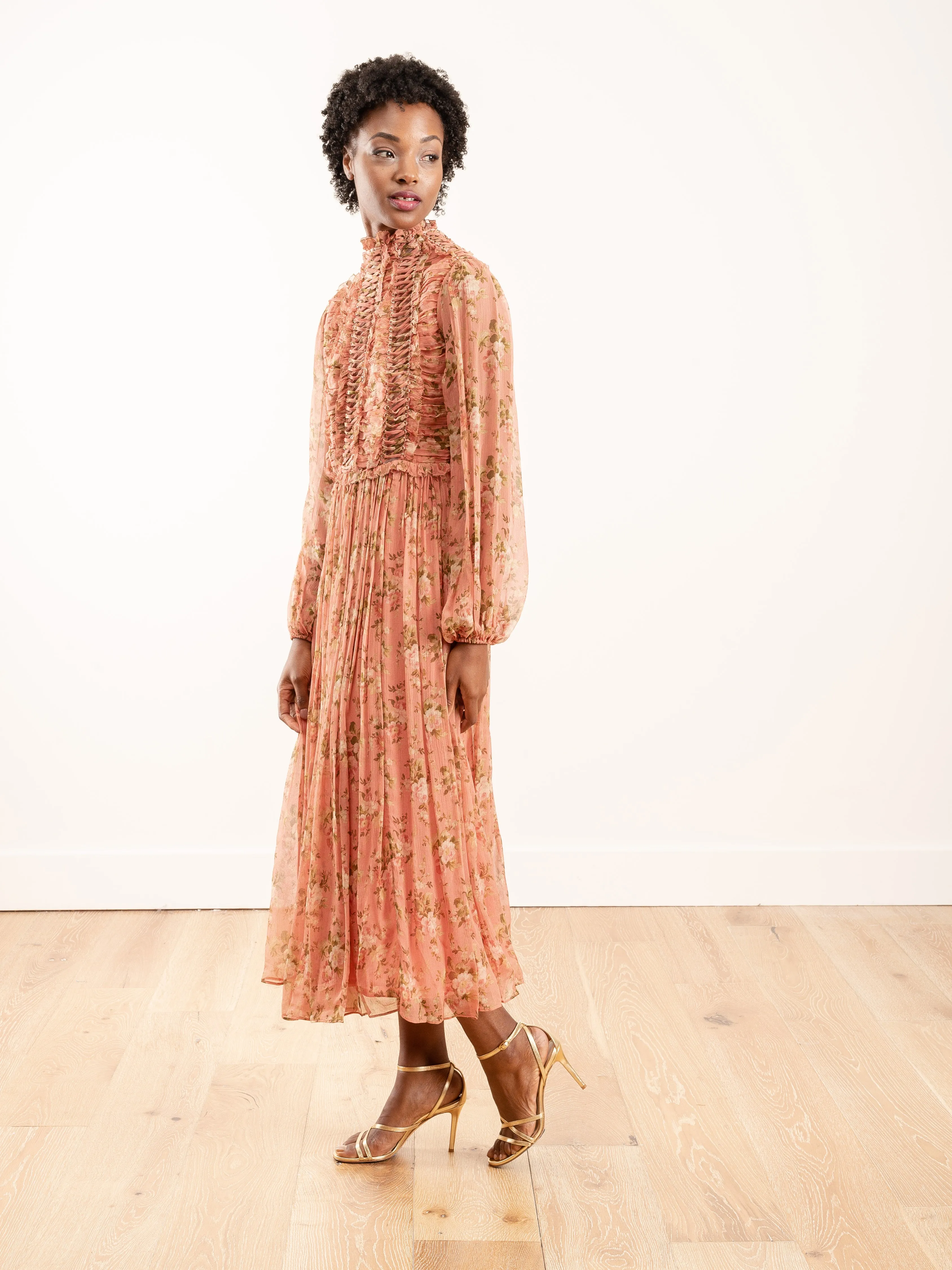 espionage laced ring dress - rosewood floral