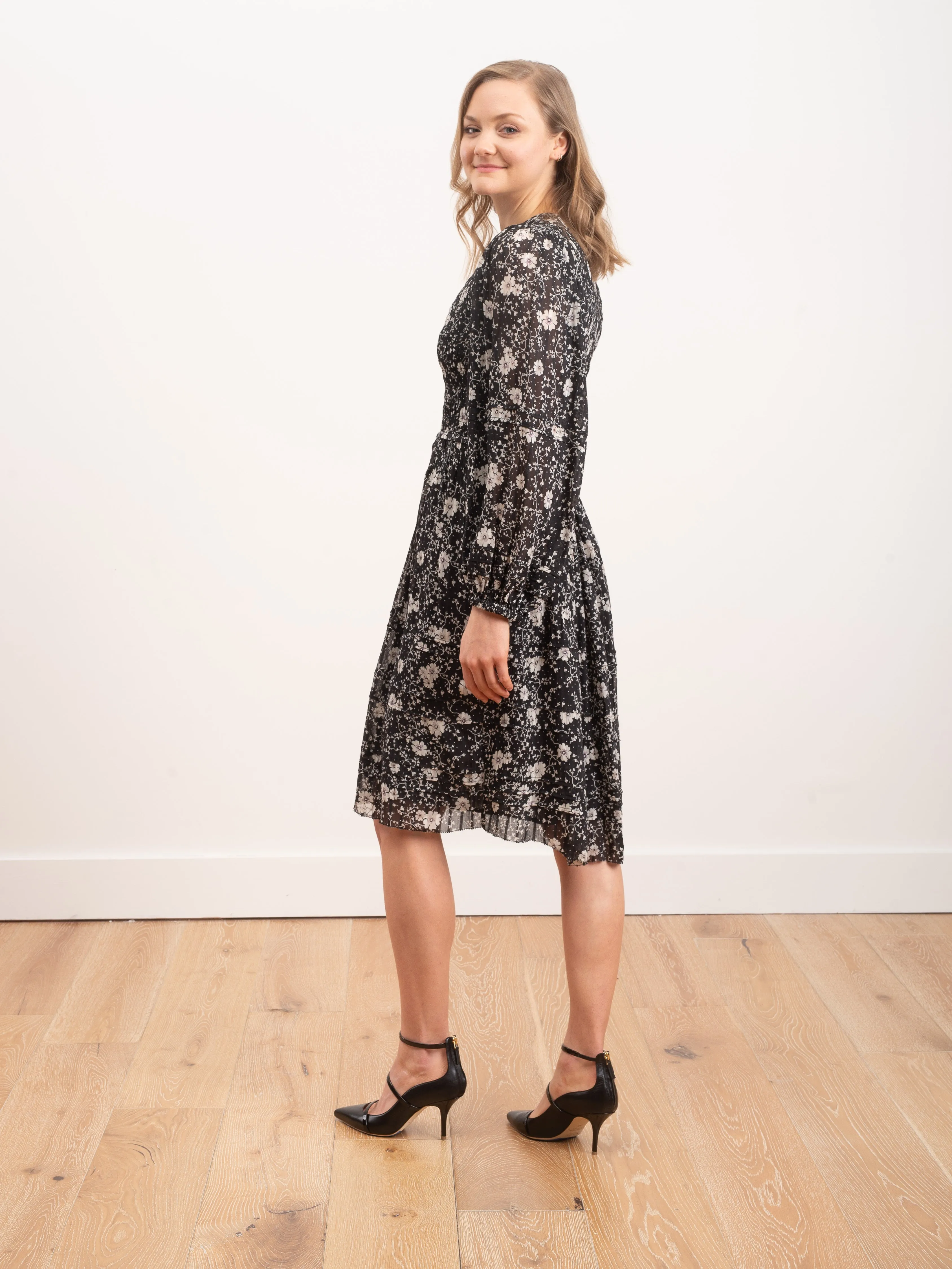 eulie dress - black/ecru