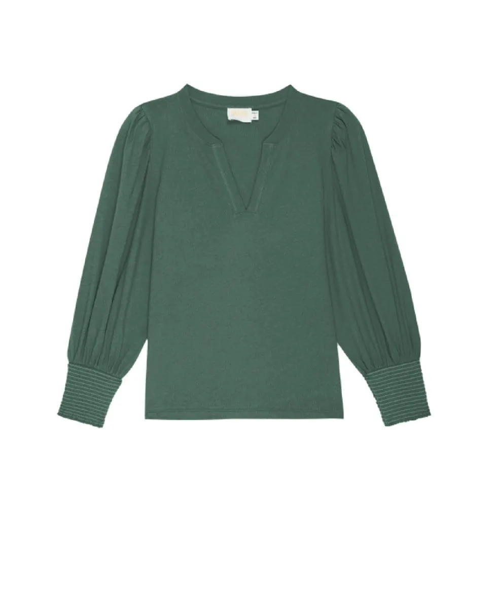 Flora Peasant Tee Jade