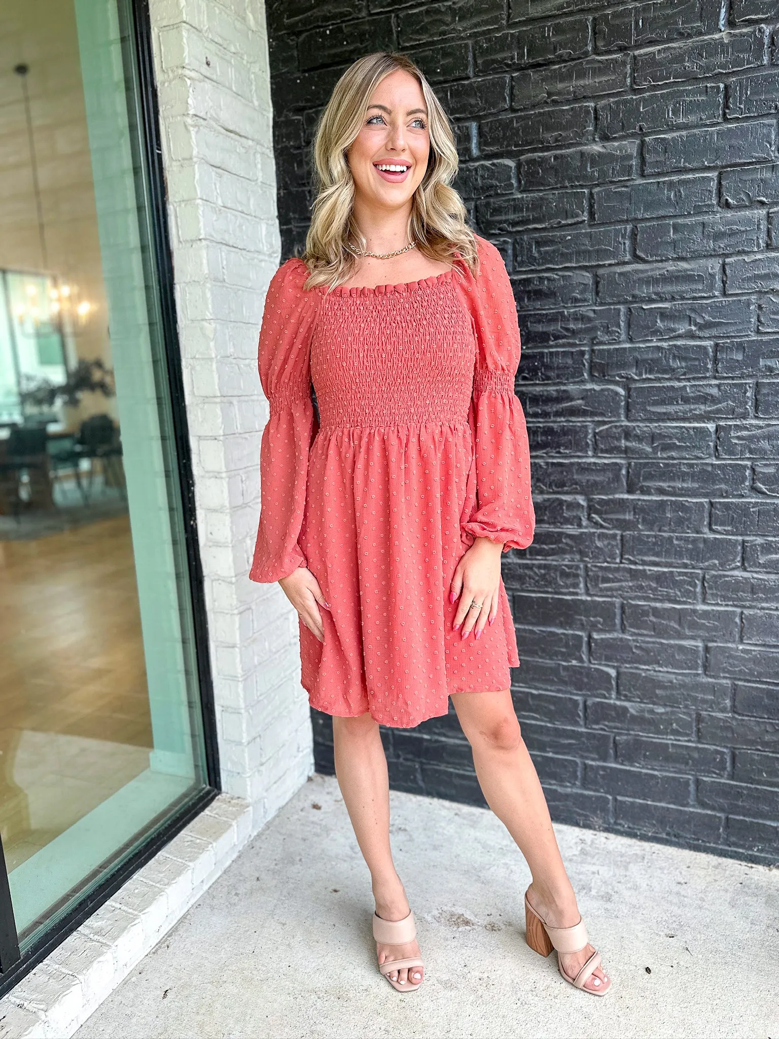 Free Spirit Smocked Peasant Dress
