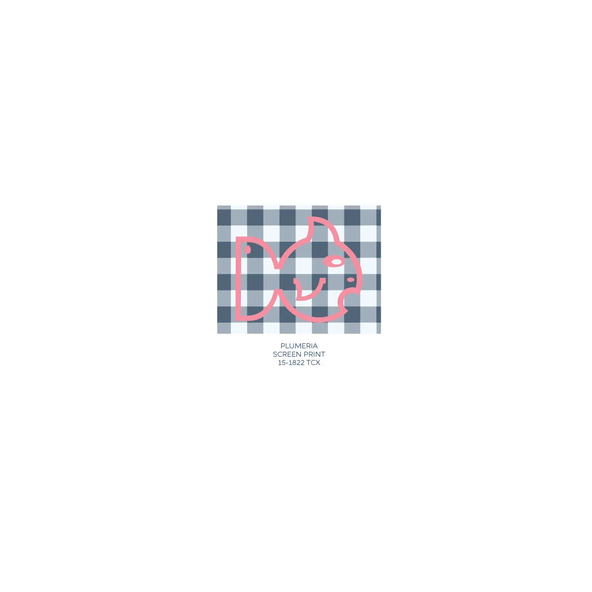 Girl's Athletic Legging in Bluefin Blue Gingham