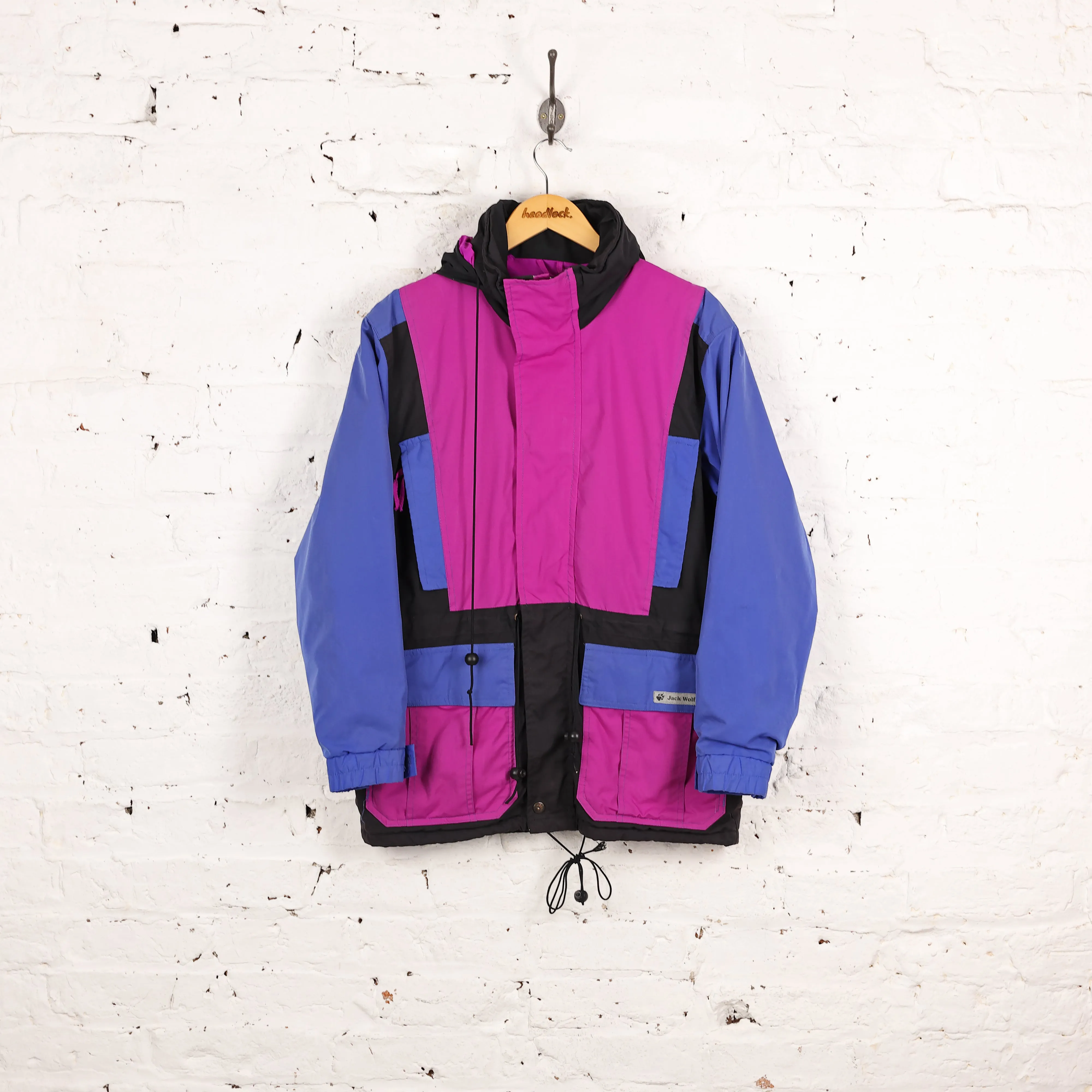 Jack Wolfskin 90s Rain Jacket  - Purple - S
