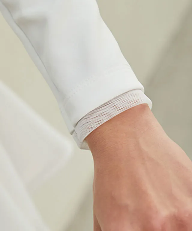 J.Jane Waffle Long Sleeve One-piece (White)