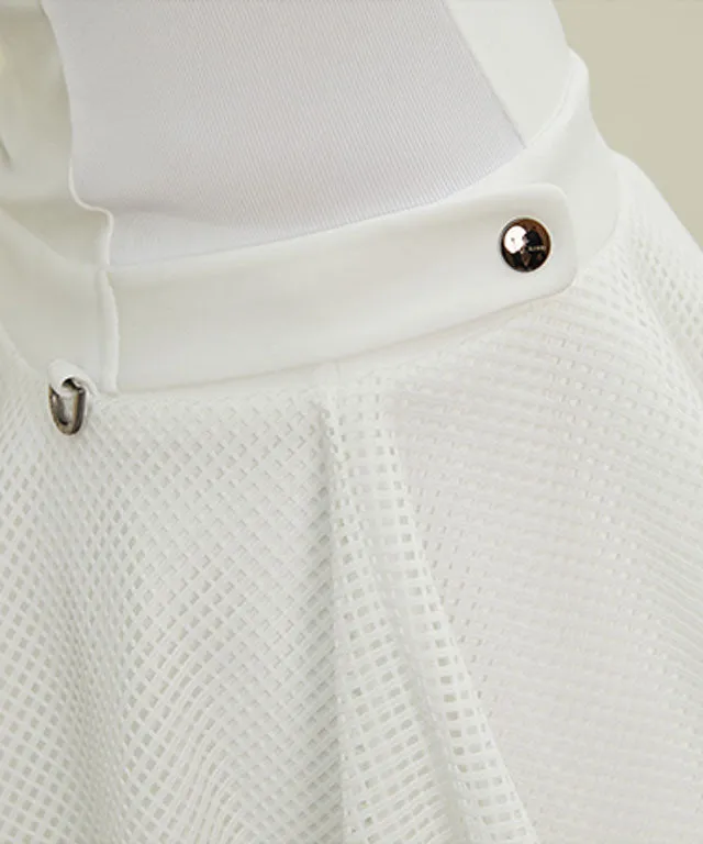J.Jane Waffle Long Sleeve One-piece (White)