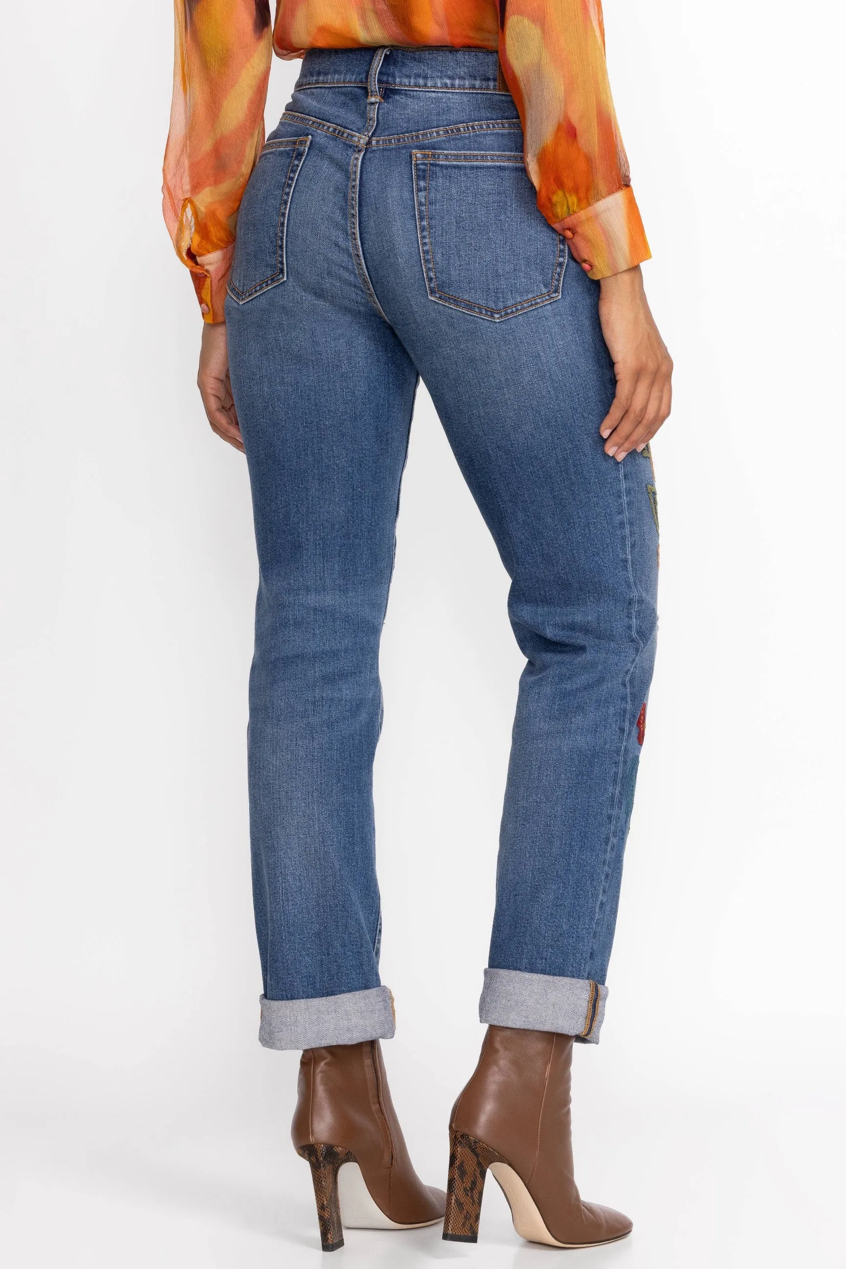Johnny Was Isabella Boyfriend Jeans JWD1104