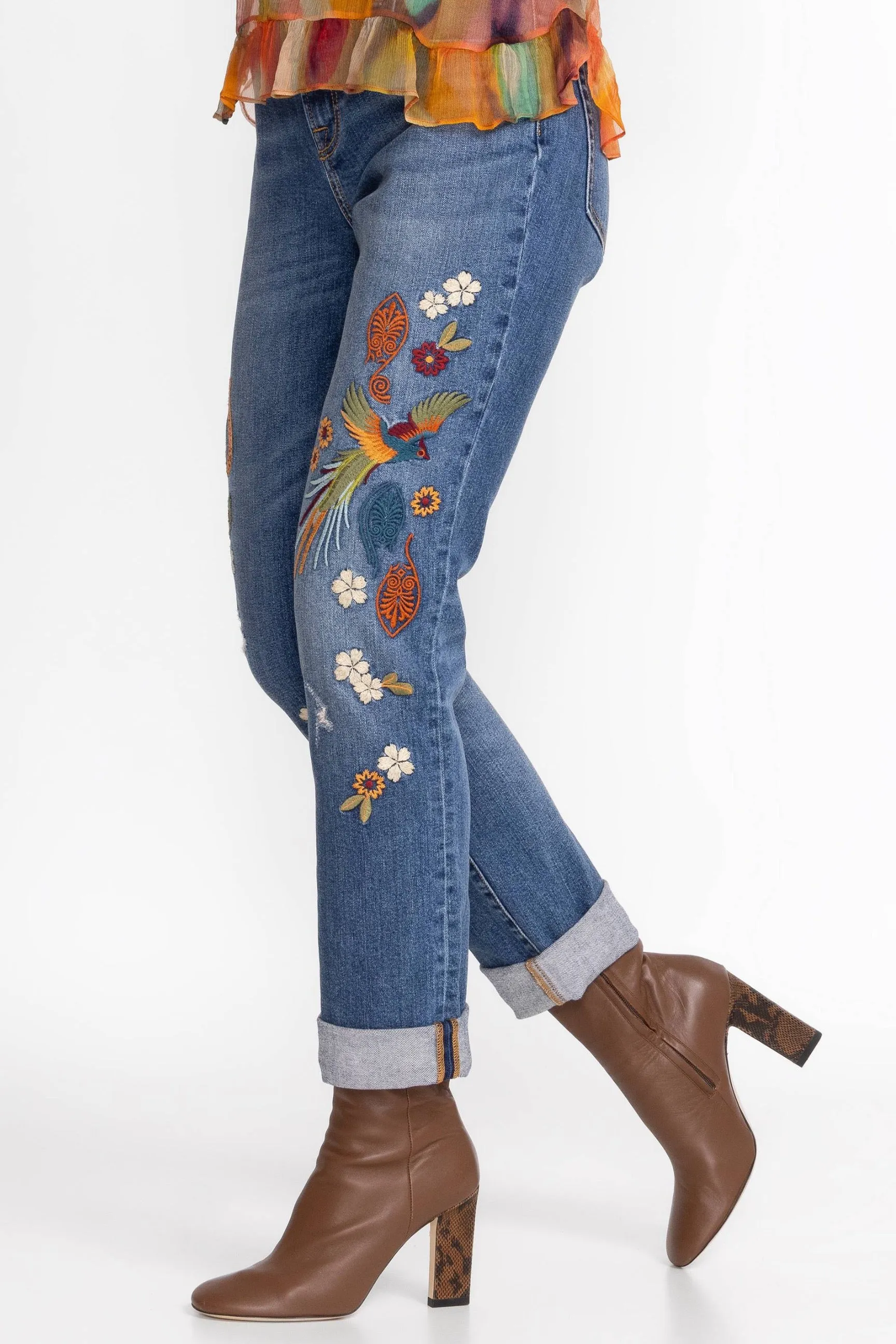 Johnny Was Isabella Boyfriend Jeans JWD1104