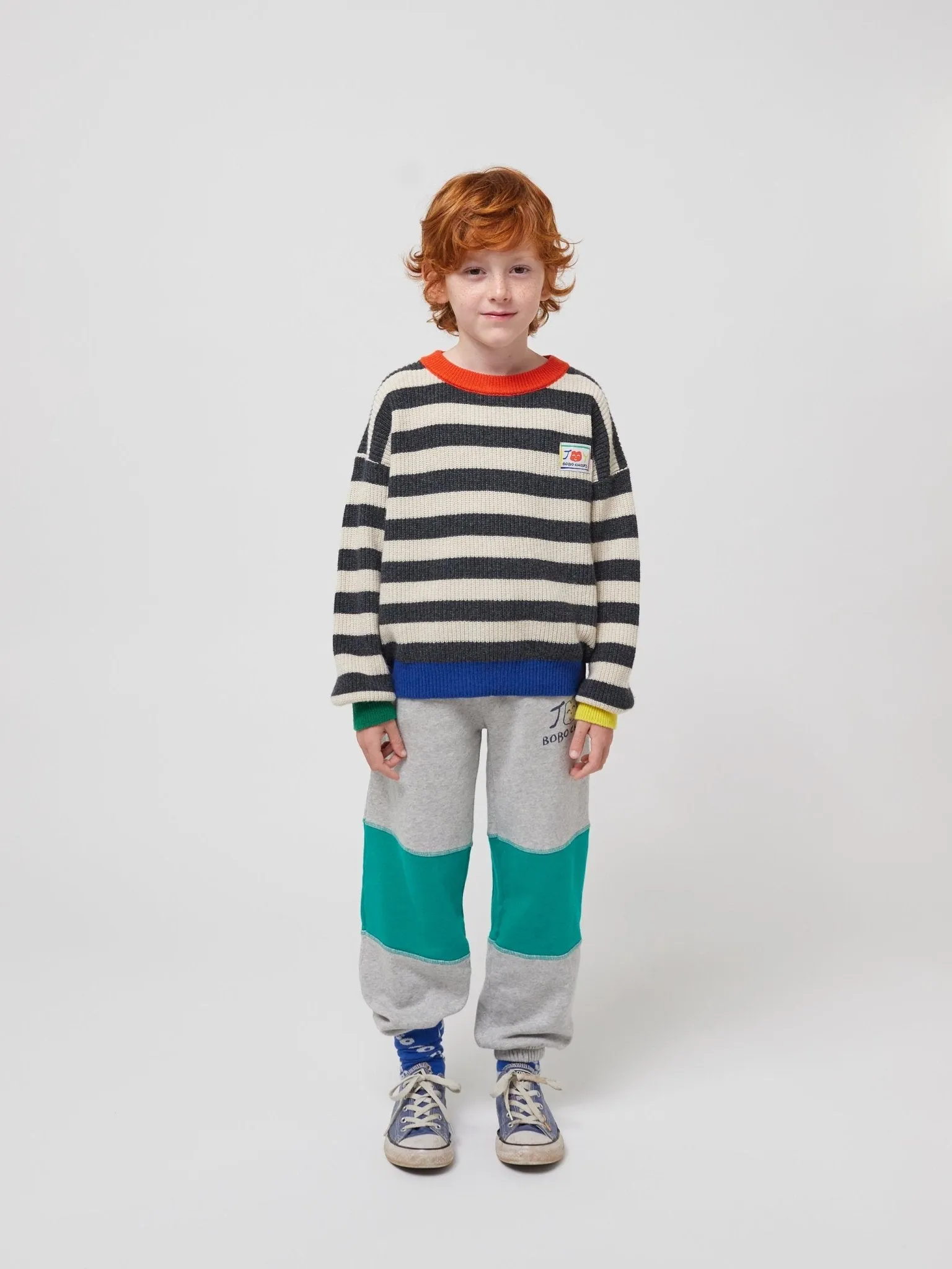 Joy Colour Block Jogging Pants by Bobo Choses
