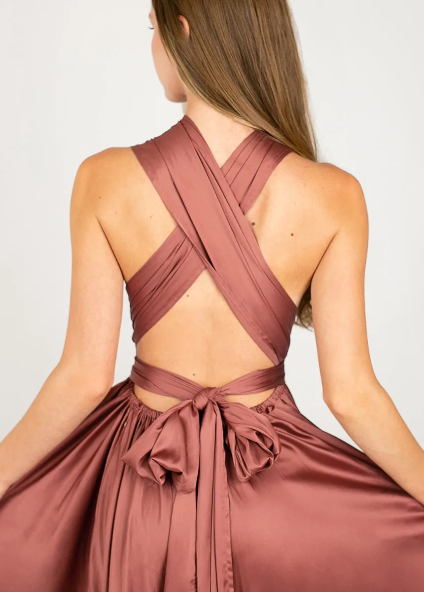 June Impact Dress in Cedarwood
