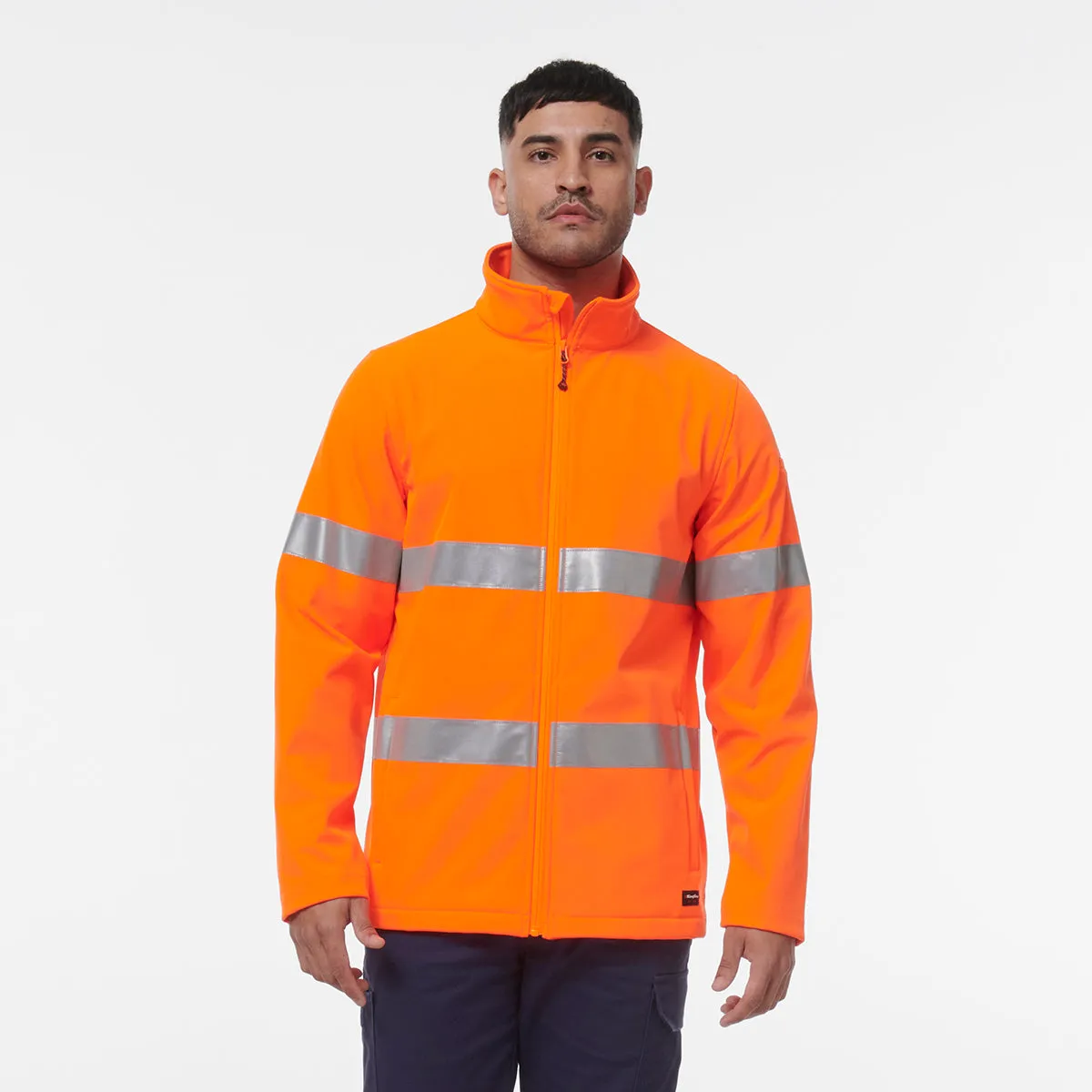 KingGee Men's Reflective Softshell Jacket - Orange