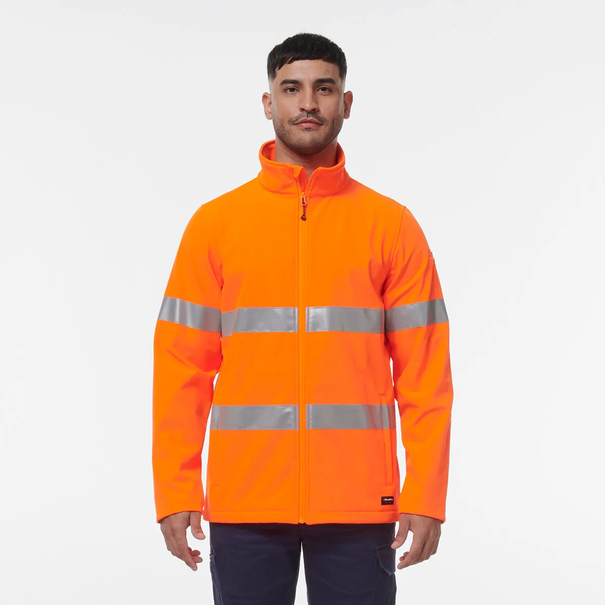 KingGee Men's Reflective Softshell Jacket - Orange