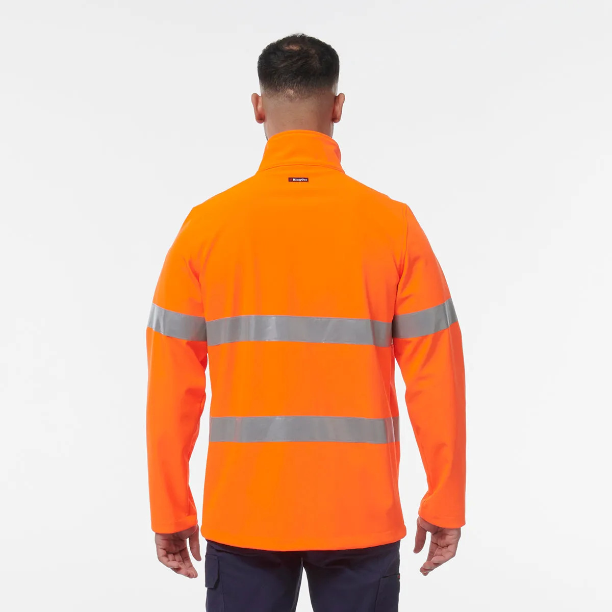 KingGee Men's Reflective Softshell Jacket - Orange