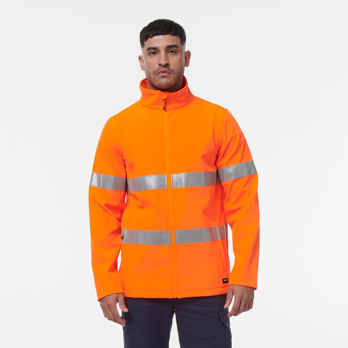KingGee Men's Reflective Softshell Jacket - Orange
