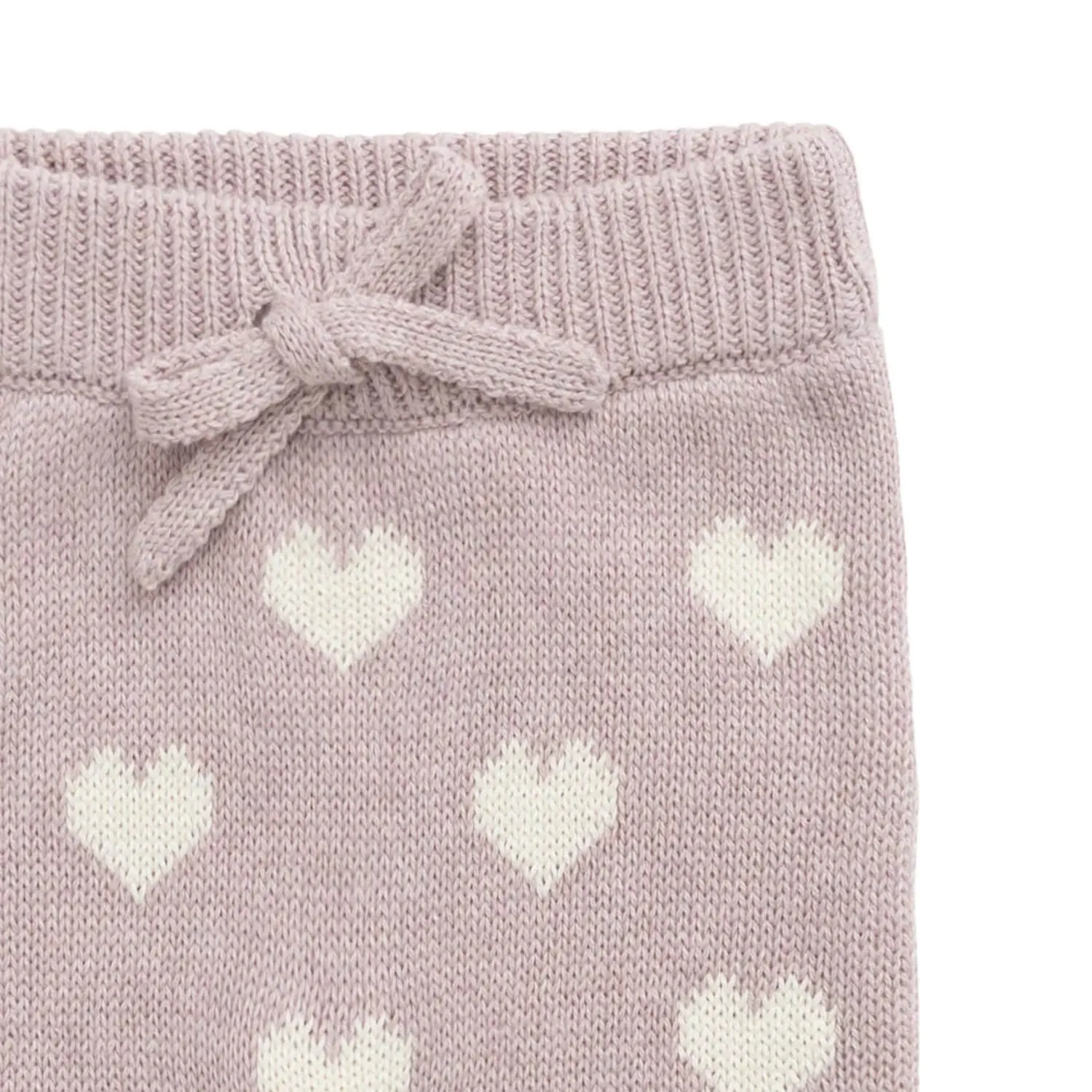 Knit Pants - Heart Jacquard aus Bio-Baumwolle Modell: Camille