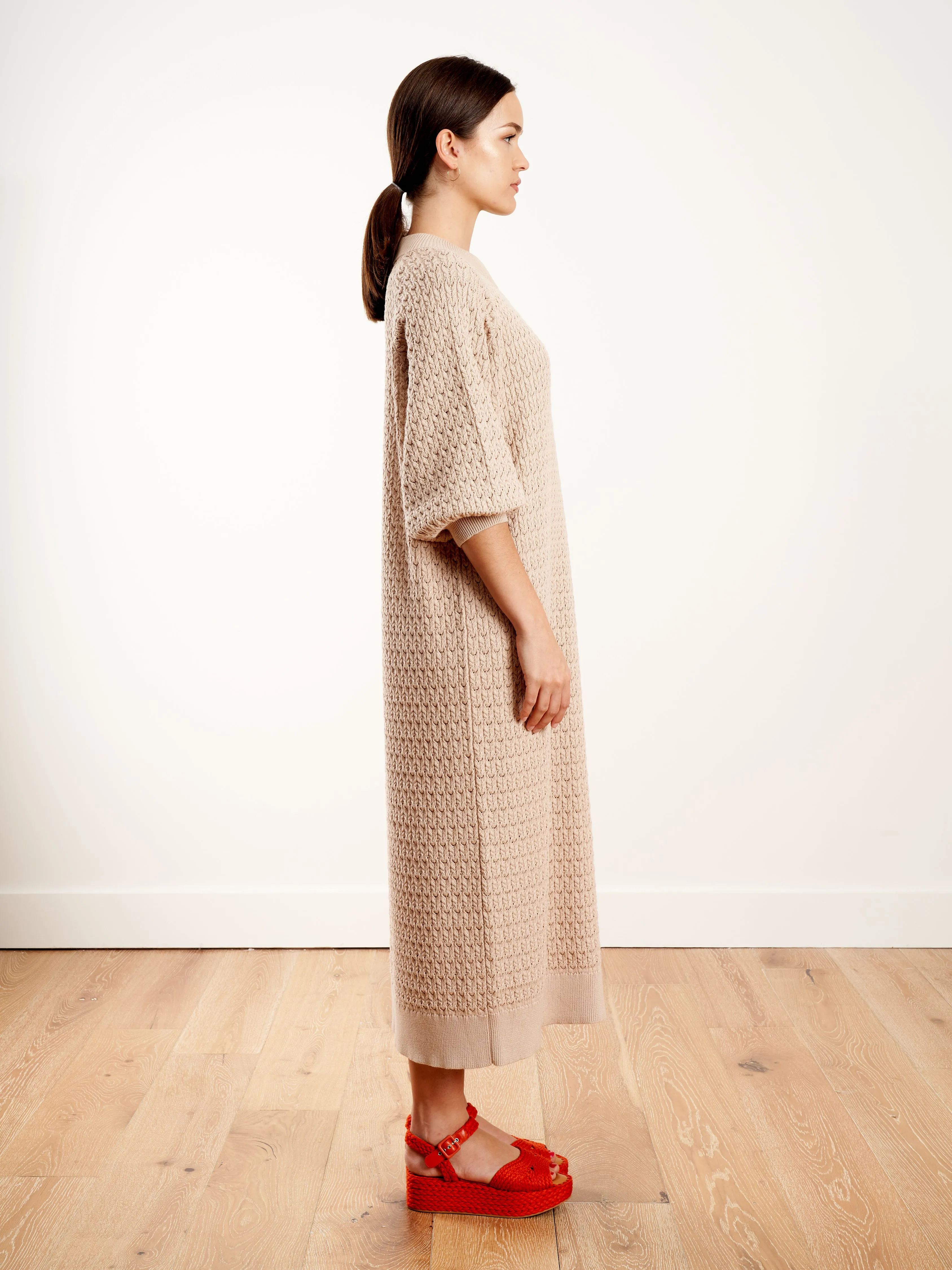 lace dress - light sand