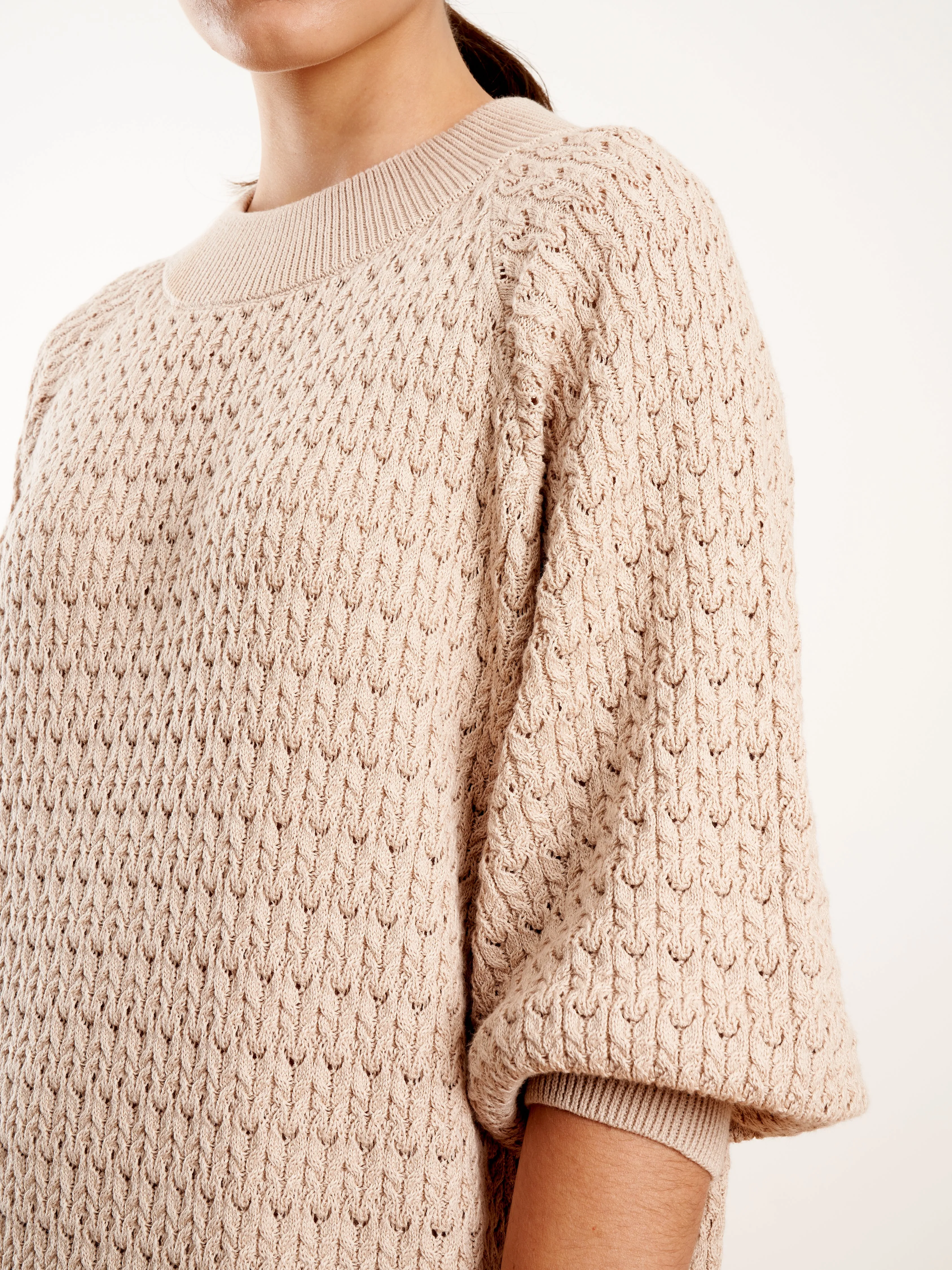 lace dress - light sand