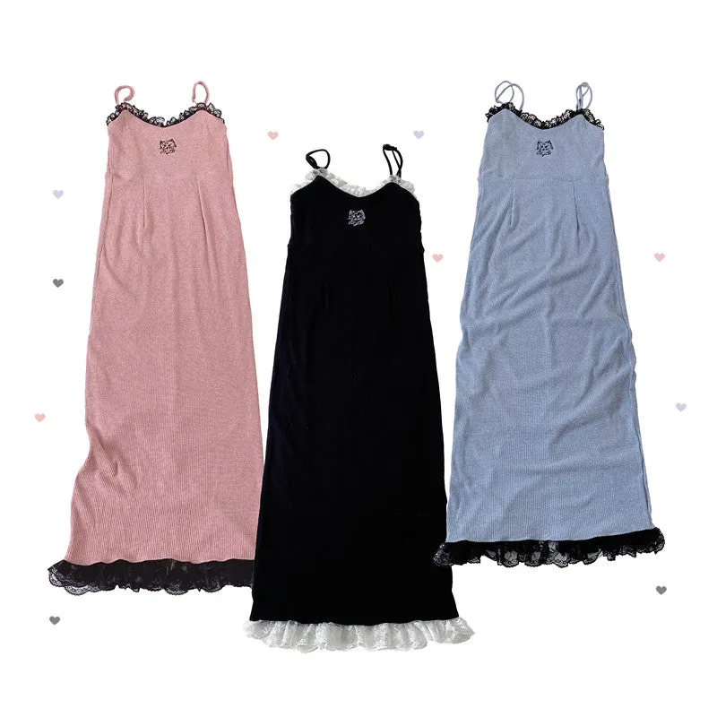 Lace Suspender Skirt   Plush Jacket Set UB99190