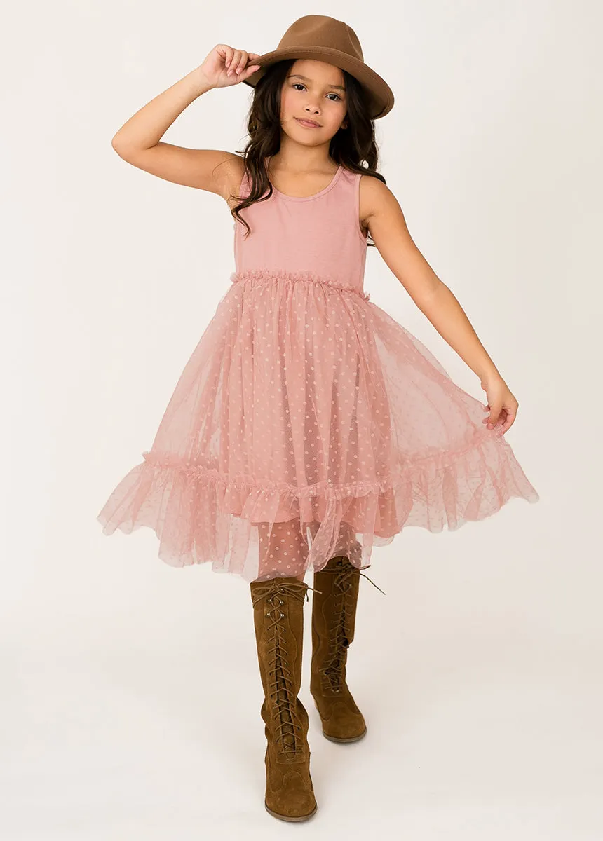 Leila Dress in Mauve
