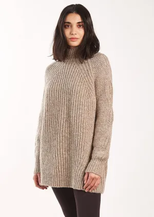 Lori Funnel Neck Tunic, Sable