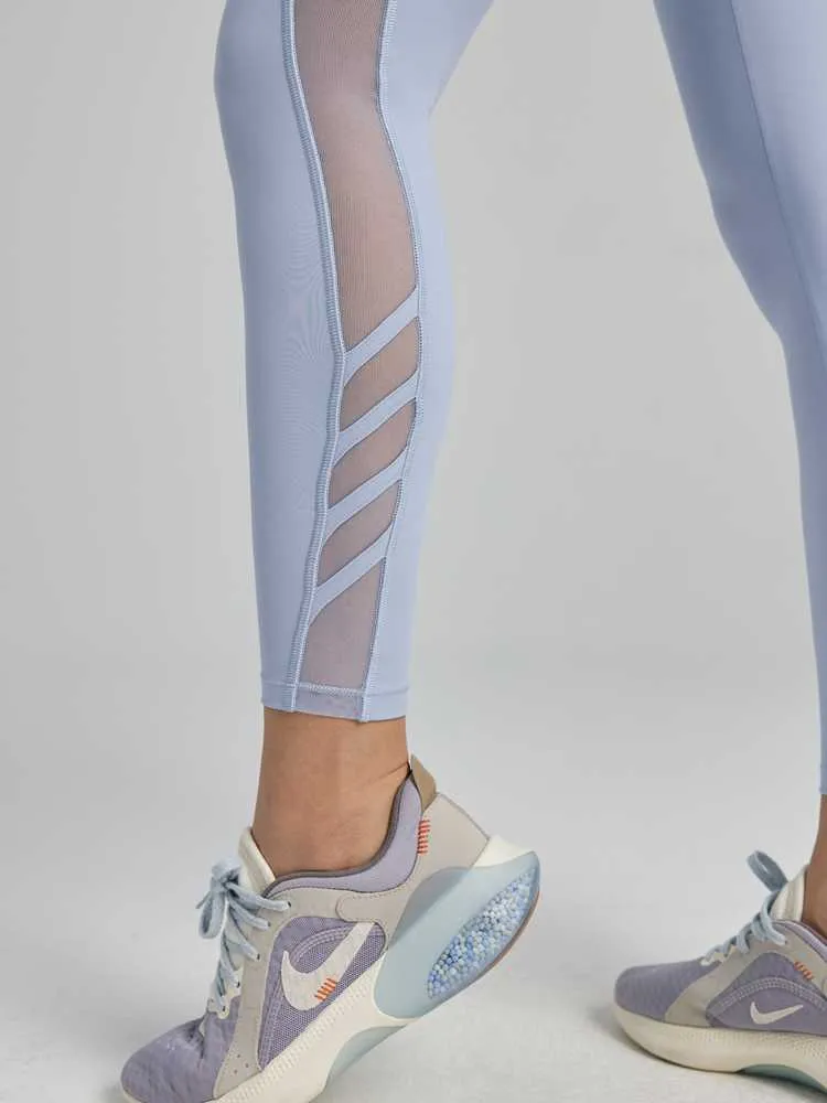 LYCRA® サイドメッシュ ハイウエスト オーロラレギンス