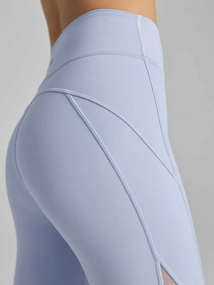 LYCRA® サイドメッシュ ハイウエスト オーロラレギンス