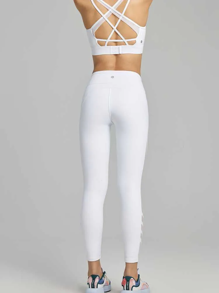 LYCRA® サイドメッシュ ハイウエスト オーロラレギンス
