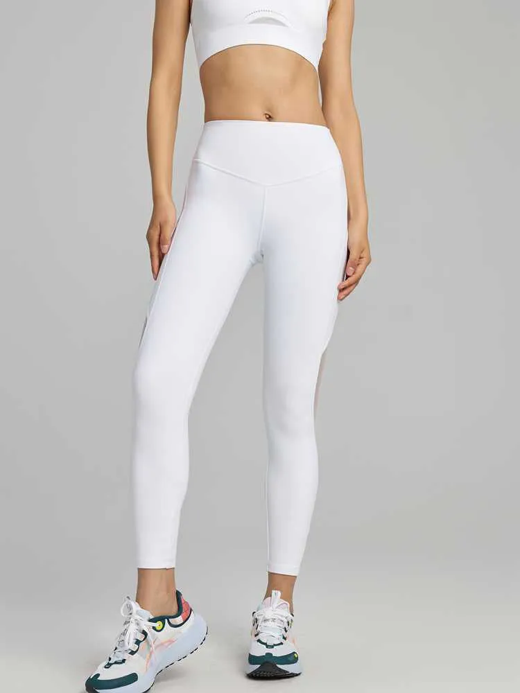 LYCRA® サイドメッシュ ハイウエスト オーロラレギンス