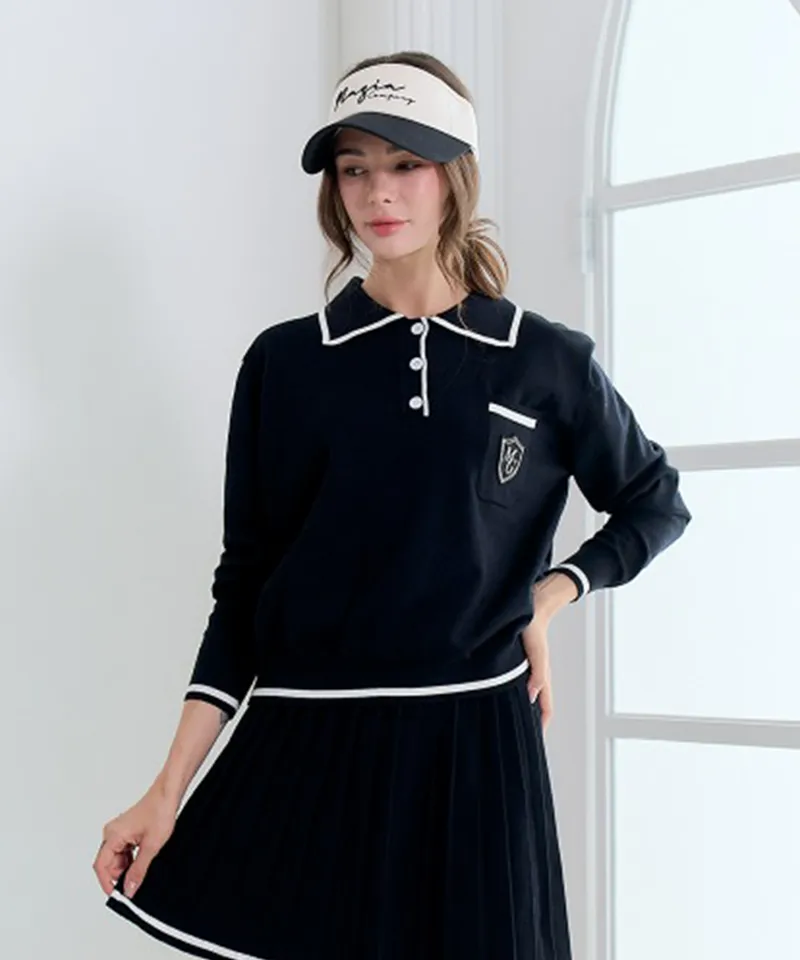 MAGIA Pleated Knit Set - Black
