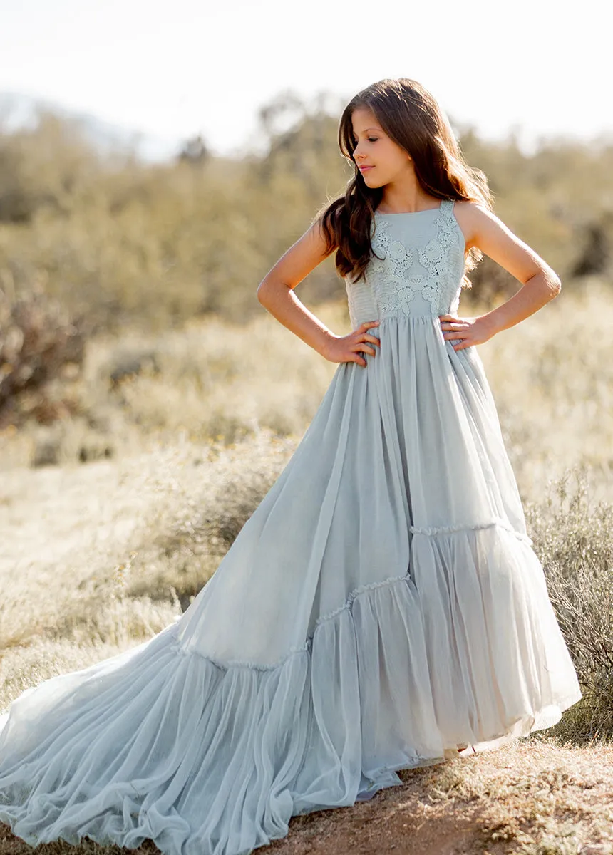 Maia Impact Dress in Blue Smoke