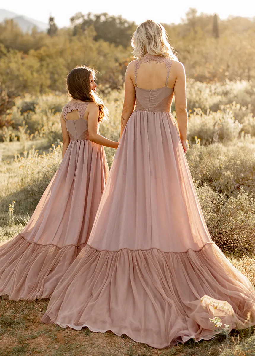 Maia Impact Dress in Rose Taupe