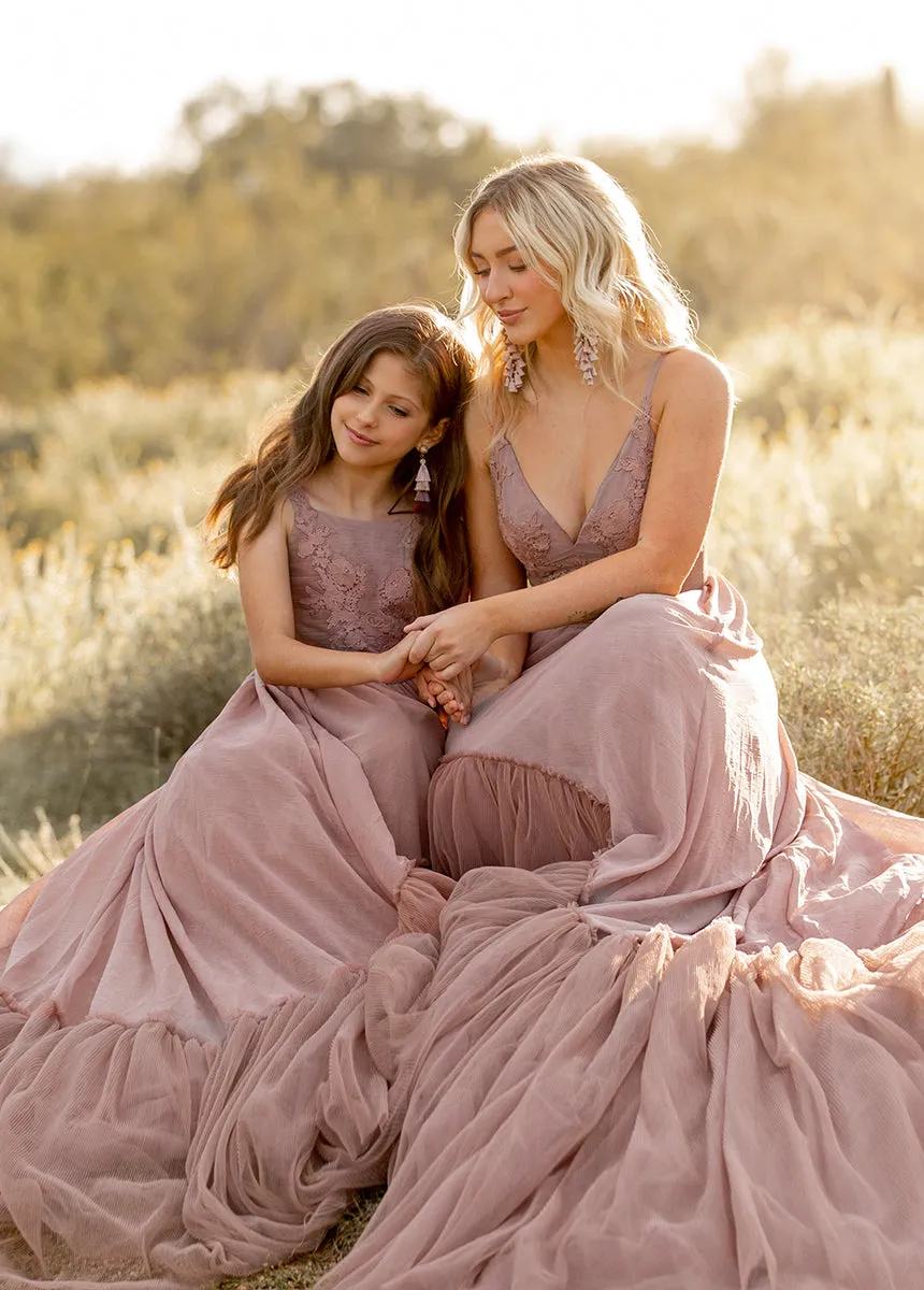 Maia Impact Dress in Rose Taupe