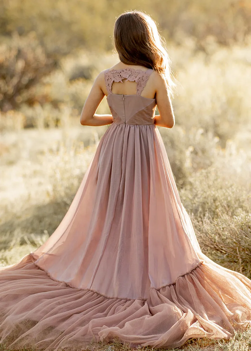 Maia Impact Dress in Rose Taupe