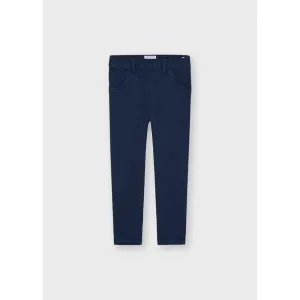 Mayoral Twill Leggings Girl - Navy