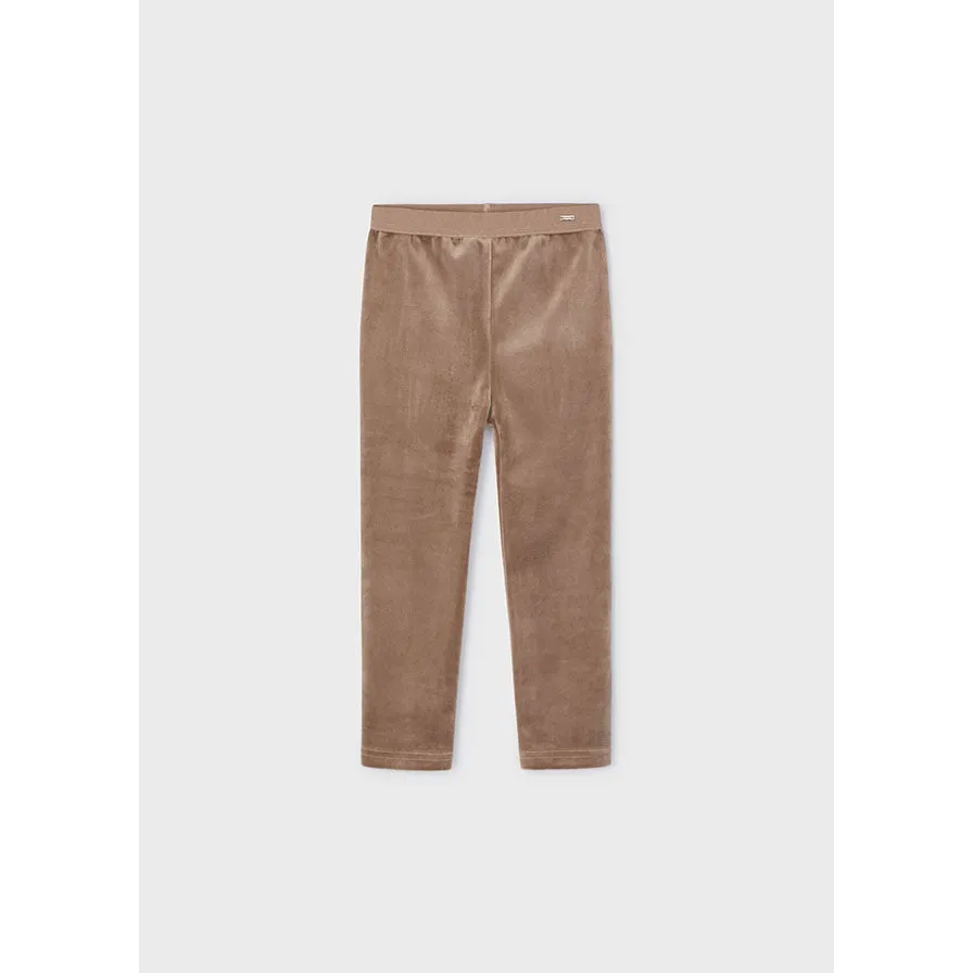 Mayoral Velvet Leggings - Camel