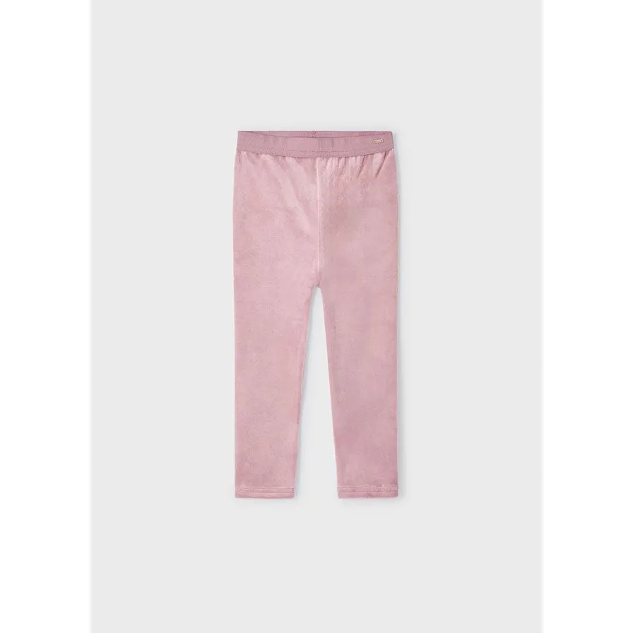Mayoral Velvet Leggings - Rose